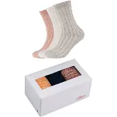 s.Oliver Chaussettes 'Hygge' rose clair / blanc / blanc chiné