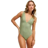Roxy Love Elongated Swimsuit Vert M Femme