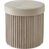 Relaxdays Hocker aus Samt mit Stauraum