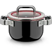 WMF Function Pro Fusiontec, casserole avec couvercle, 16 cm, noire