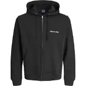Jack & Jones Veste de survêtement 'JORNorrebro' noir / blanc