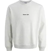 Jack & Jones Sweat-shirt 'JORNorrebro' noir / blanc chiné