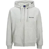 Jack & Jones Veste de survêtement 'JORNorrebro' noir / blanc chiné