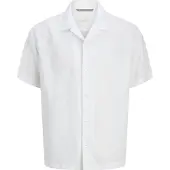 Jack & Jones Lawrence Linen Short Sleeve Shirt Blanc M Homme