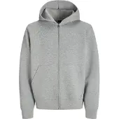 Jack & Jones Cover Scuba Full Zip Sweatshirt Gris L Homme
