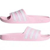 Adidas Claquettes / Tongs 'Adilette Aqua' rose / blanc