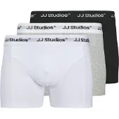 Jack & Jones Boxers 'JACSOHO' gris chiné / noir / blanc