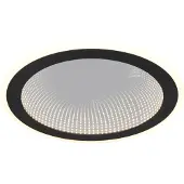 TRIO Plafonnier LED, noir mat, télécommande, D 38 cm