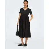 ONLY Maternity Robe 'OLMBlomst' noir