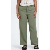 ONLY Carmakoma Pantalon chino 'CARARIS' vert