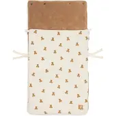 Jollein Couverture de bébé 'Mini Teddy Bear' écru / marron