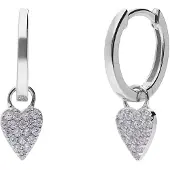 Lucardi Boucles d'oreilles 'Modernes Basic' argent