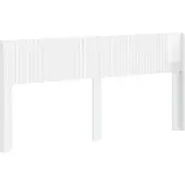 vidaXL Tête de lit , blanc brillant, PB
