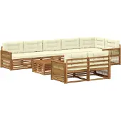 vidaXL Ensemble de salon de jardin , 9 pièces.