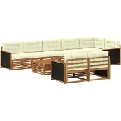 vidaXL Ensemble de salon de jardin , 9 pièces.