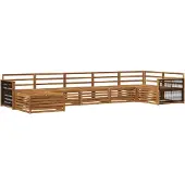 vidaXL Ensemble de canapés d'extérieur 7 pièces Naturel
