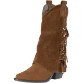 Salinyang Bottes de cowboy marron