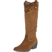 Salinyang Bottes de cowboy cognac / or