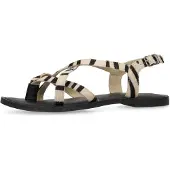 Sacha Sandales à lanières beige / noir