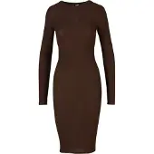 Urban Classics Tb1340 Long Sleeve Short Dress Marron 4XL Femme