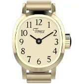 Timex Cavatina Ring 16mm Quartz Analogical Woman Watch Doré Femme