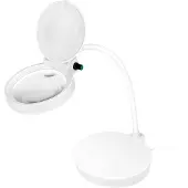 Logilink WZ0067 Lampe loupe à LED, avec 2 lentilles, blanc, intensité lumineuse variable