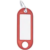 Wedo Porte-clés 18 mm avec anneau, rouge, 100 pièces, Rouge