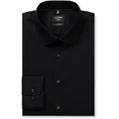 Olymp No. Six Super Slim Chemise noir, Unicolore