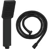 vidaXL Ensemble de pomme de douche , noir, 150 cm, acier inoxydable