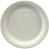 White Label Assiettes en carton Pure, jetables, rondes, Ø 230 mm, qualité alimentaire, certifiées FSC &amp; compostables, blanches, 6 x 100 pièces