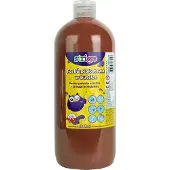 Strigo Plakatfarbe in einer 1000-ml-Flasche, braunes STRIGO (1000 ml)