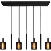Lucide Lampe suspendue à 9 lampes Lambres Noir