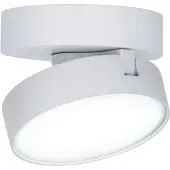 Lutec Stanos - spot en saillie - éclairage intelligent - Connect - Ø10 x 5,5 cm - 6,8W LED inclus - fonction de gradation via app - 2700K-6500K - blanc