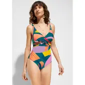 Bonprix Maillot 1 pièce croisé