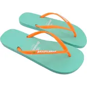 Brasileras Séparateur d'orteils 'Neon W' aqua / orange