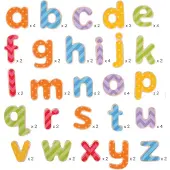 Bigjigs Alphabet magnétique en couleurs (petites lettres)