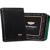 Peterson Grand portefeuille en cuir pour homme sans fermoir -
