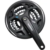 Shimano Pédalier VTT Altus FC-M311 Femme - - Trekking - 42/32/22 dents - Axe carré - Manivelle 170 mm