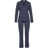 s.Oliver Pyjama bleu marine / jaune pastel / menthe / rosé