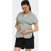 ONLY Maternity Chemisier 'OLMThyra' vert clair