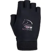 HKM Gants Hobby Horsing NOIR/GRAIS, taille 6