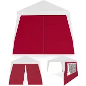 Casaria 2x Parois latérales pour tonnelle Capri rouge