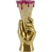 Mauro Ferretti Poterie tube 12.5x11x31 cm or rose