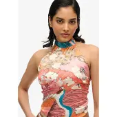 Superdry Femme Haut à dos nu en Jacquard Pink Taille: 36