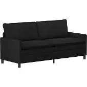 vidaXL Ensemble de Canapés 2 pcs Noir Velours