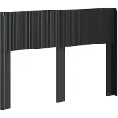 vidaXL Tête de lit en bois aggloméré noir