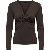 ONLY T-shirt 'ONLLONE' chocolat