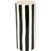 Atmosphera Vase 204295, 30 cm, white/black