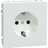 Merten Prise SCHUKO , protection renforcée contre les contacts accidentels, bornes enfichables, blanc Lotos, design System, 1 pièce.