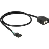 DeLOCK USB Kabel Pinheader 4Pin -> A Bu/Bu 0.40m